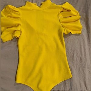 TCEC bodysuit- vibrant yellow